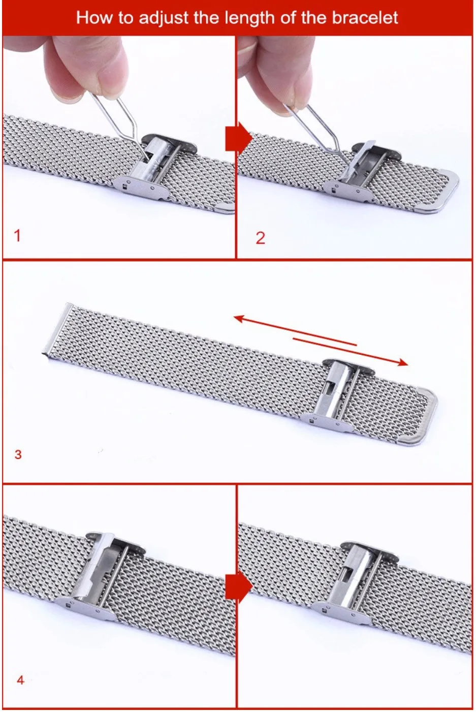 Металлический ремешок для Xiaomi mi Band 3 Безвинтовой браслет из нержавеющей стали Сменные аксессуары для mi Band 3 ремешок