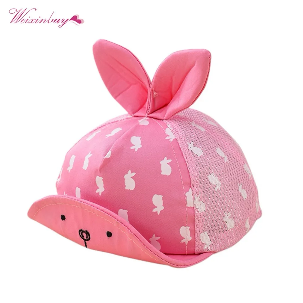 

WEIXINBUY Newborn Baby Hat Kids Cap Newborn Toddler Baby Girl Boy Snapback Baseball Cap Dots Newborn Baby Little Ear Hat