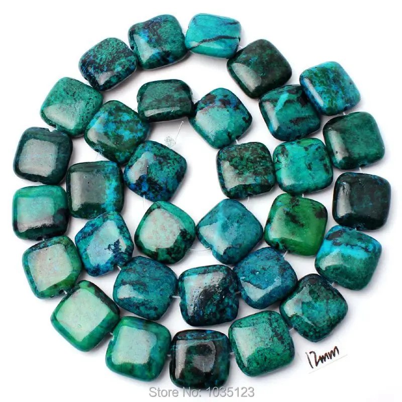 

Free Shipping 12mm Mixed Color Phoenix Stone Square Shape Gems Loose Beads Strand 15" DIY Creative Jewellery Making w2937