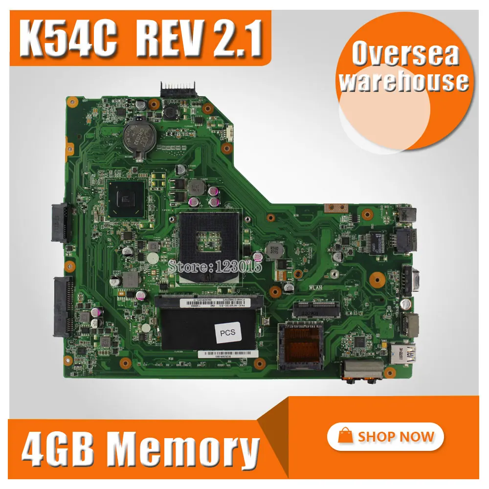 font b laptop b font motherboard for Asus K54C X54C REV2 1 PGA989 With 4G