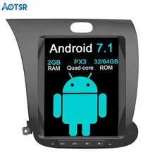 Aotsr Android 7,1 Tesla стиль 10,4 дюймов Автомобильный без dvd-плеера gps навигация для KIA CERATO K3 FORTE 2013- мультимедиа головное устройство