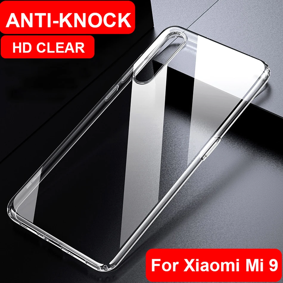 HD Transparent Clear Case For Xiaomi Mi 9 Soft Ultra Thin Silicone Back Cover Phone coque for Mi9 Capa | Мобильные телефоны и