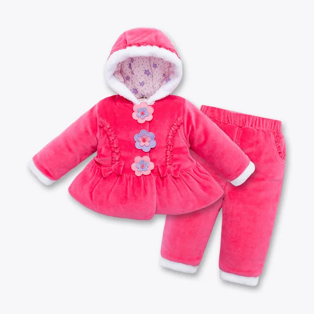 Baby Girls Winter Clothes 2016 Toddler Cheap Infant Clothing Sets Coat