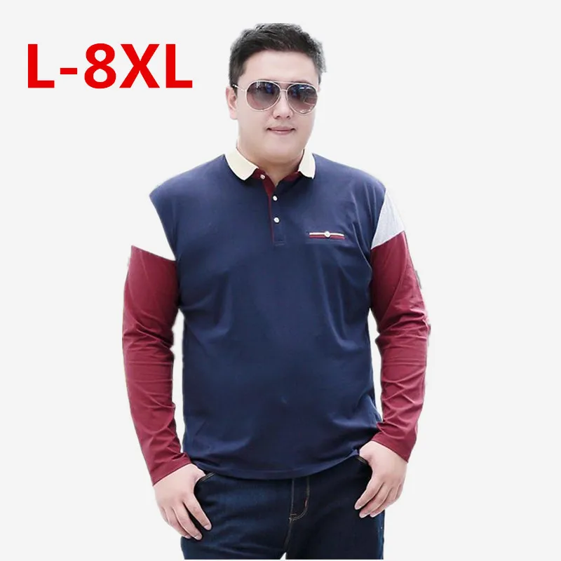 

2017 new Large size 8XL 7XL 6XL 5XL spring autumn Men's shirt busines casual solid shirt brand men's Long sleeve camisa shirt