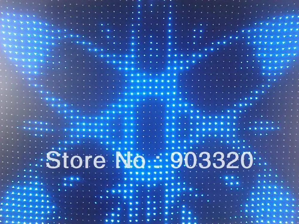 Stage Background P7 3M 4M 2352 leds LED Video Curtain With PC Controller For DJ Wedding