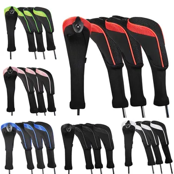 

4pcs/set Golf Head Covers Long Neck Hybrid Club Headcover Golf Accessories Protect Set Interchangeable No. CTMT-01