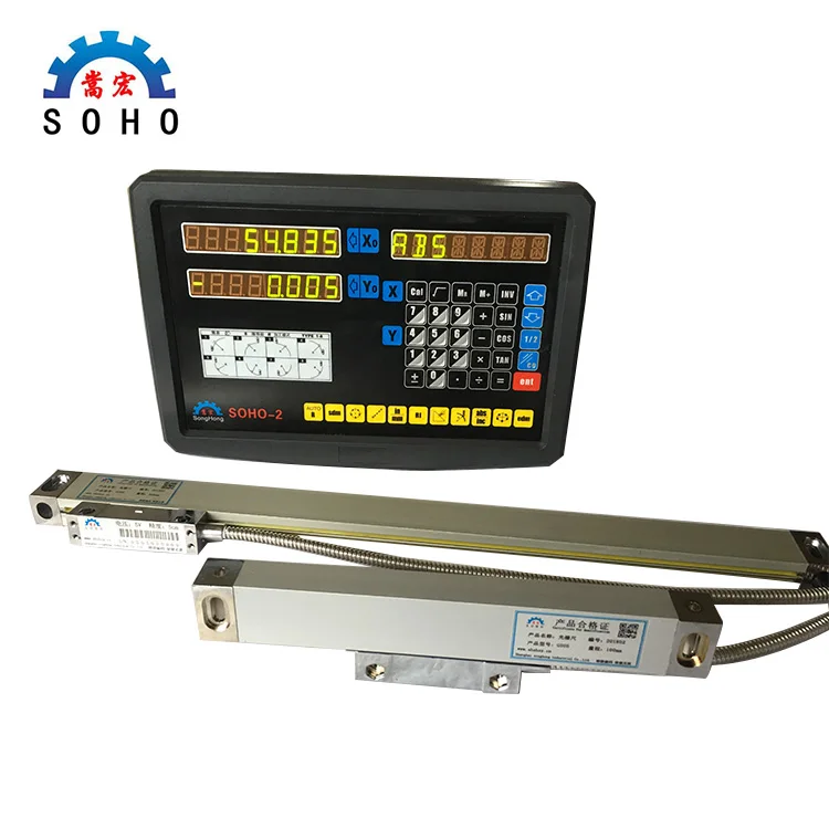 

High Quality Cheap SOHO-2 2 Axis Milling Lathe DRO Digital Readout and 2 Pieces 0-1000mm Linear Scale