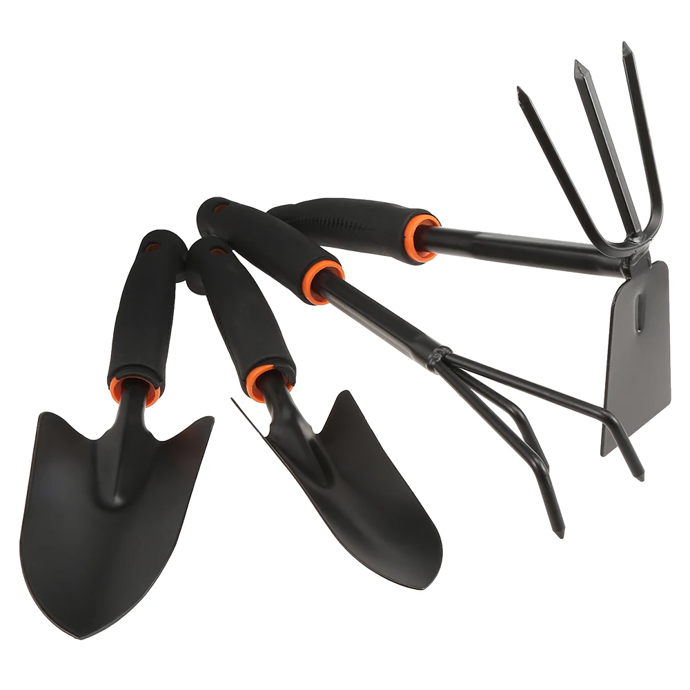 

Household 4PCS Gardening Tools Comfortable Rustproof Hand Tool Sets With Wooden Handles Multifunctional Portable Digging Tool