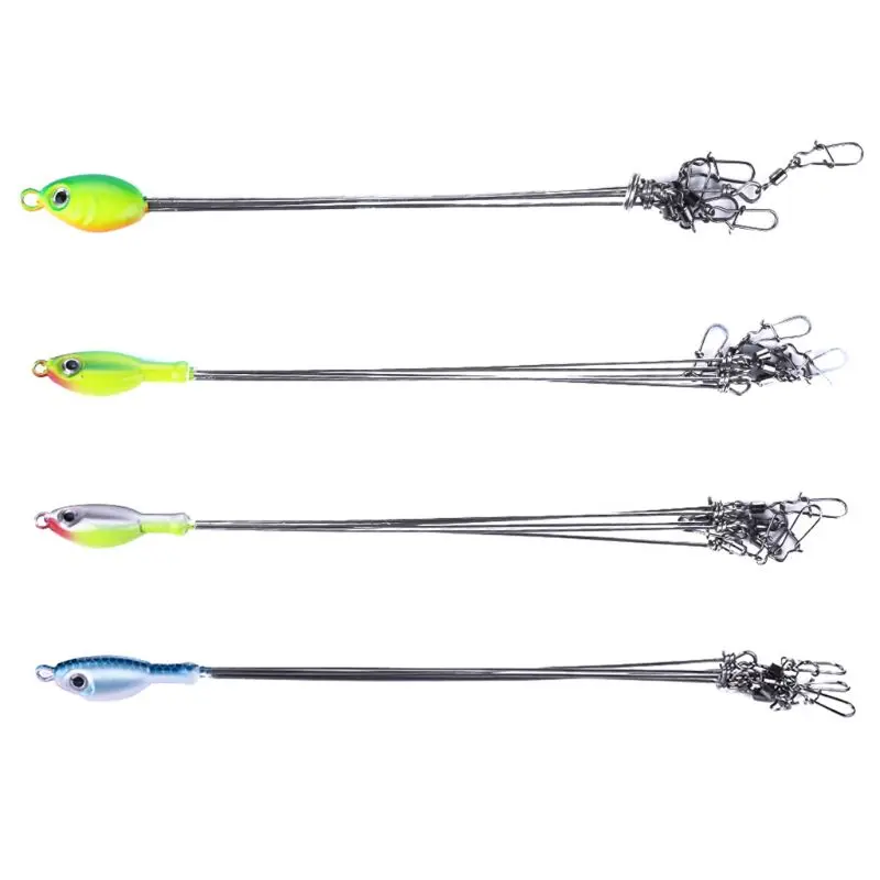 

Fishing Tackle Lure Spinner Umbrella Release Rig Professional Metal Bait Head Simulated Group Connector Jigging Baits Accessorie