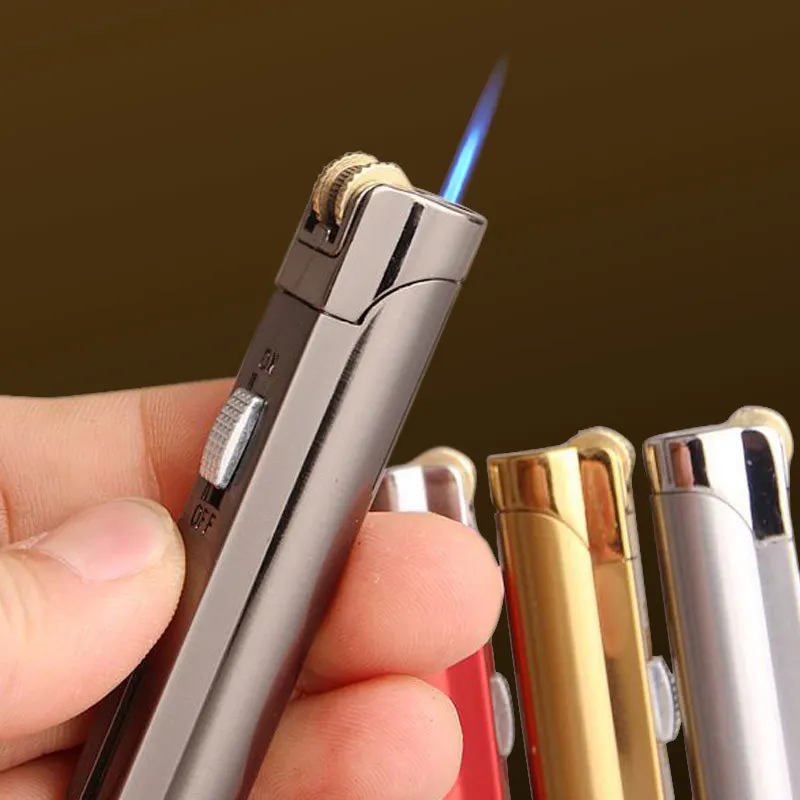 Mini strip, windbreak, gas wheel, lighter, creative personality, men's