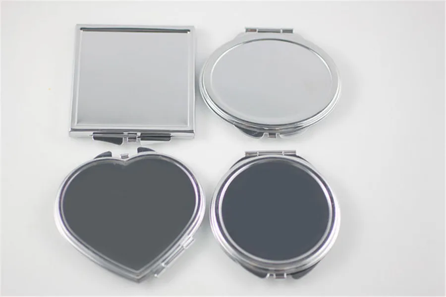 60 шт./лот компактное металлическое портативное складное зеркало для макияжа