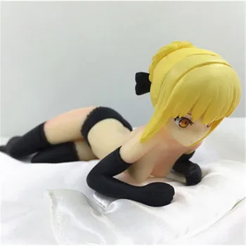 

Haocaitoy Wave Doll Saber Bikini Swimsuit Figure PVC Black Hot Sexy Collectible Action Figure Anime Cartoon Model For Gift 14cm
