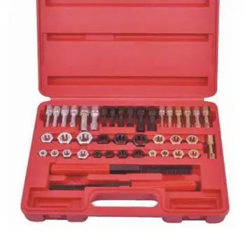 Best Hot Sale ! 42Pc Thread File Repair Tool Taps Dies Rethread Kit For Automobile Motorcycle Truck Tractor Garage Hand Tools