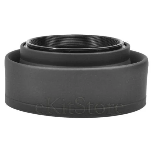 62mm Collapsible Rubber Lens Hood Folding Shade 3 in 1 [1002185]hood