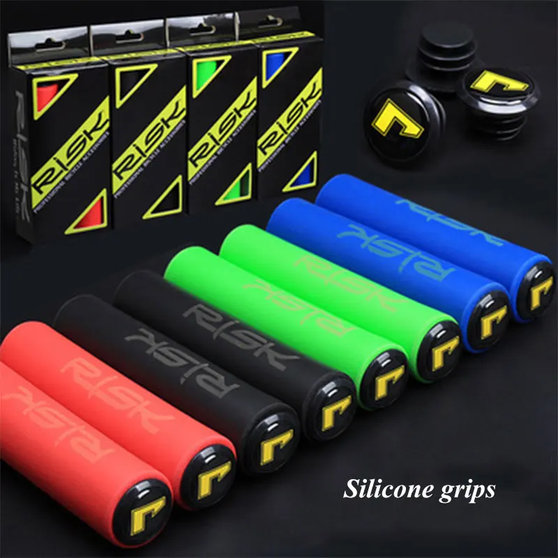 

2018 New UltralLight Silicone Pro Bike Handlebar Girps High Density MTB Bicycle Handlebar Anti-slip Cycling Grip Cover Colors