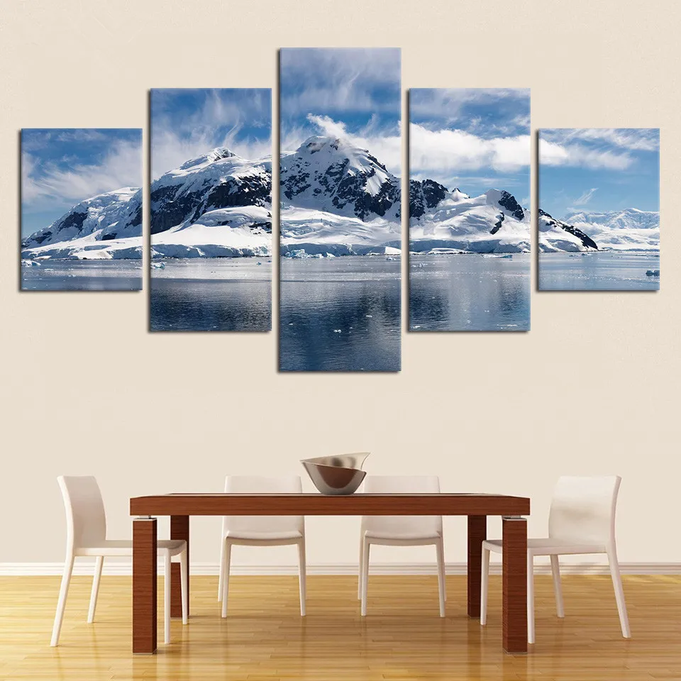 Living-Room-Wall-Art-Pictures-Framework-5-Pieces-Snow-Mountain-Rive-Landscape-Posters-Home-Decoration-Modern (2)