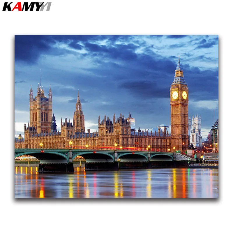 

5D Diy Diamond Painting Cross Stitch kits Diamond Embroidery London England Cityscape Picture Mosaic Pattern Home Decor gift