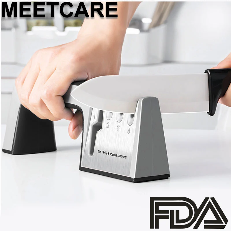 Patent 4 Stages Diamond Knife Sharpener Professional Kitchen Chef Knife Scissors Sharpening Tool