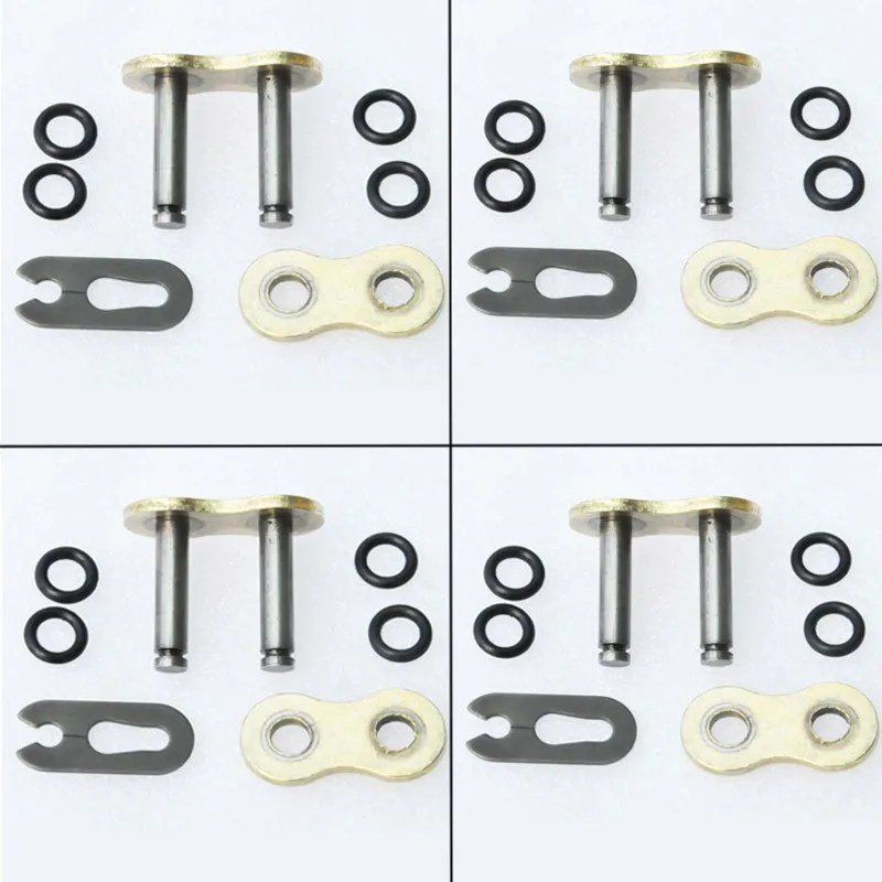 

LOPOR 4 pcs lot Heavy Duty 520H 520 Chain Connecting Master Link W/ O-Ring Seal for Motorcycle Dirt Bike ATV Quad Gold
