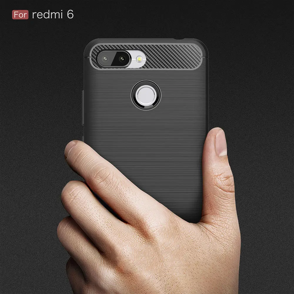 

Soft Silicone Case for Xiaomi Redmi 6 6A 6 Pro 5A 4A Note 6 5 4 4X 3 S2 Y2 Case Carbon Fiber TPU Drawing Shockproof Phone Cover
