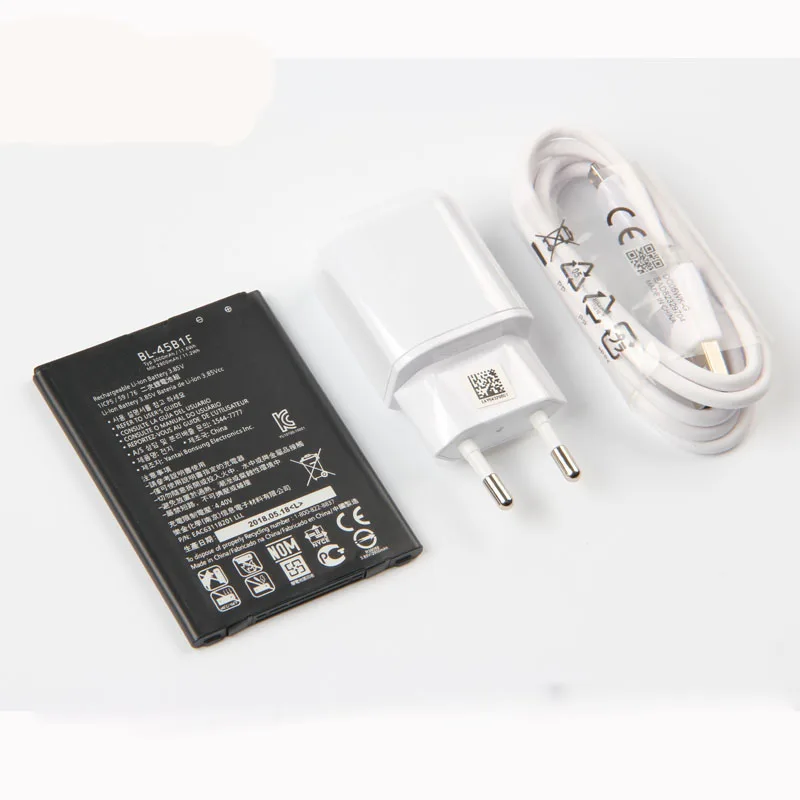 

Original High Capacity BL-45B1F Battery and charger For LG V10 H968 H961 BAK-110 F600 BL 45B1F H901 H900 3000mAh