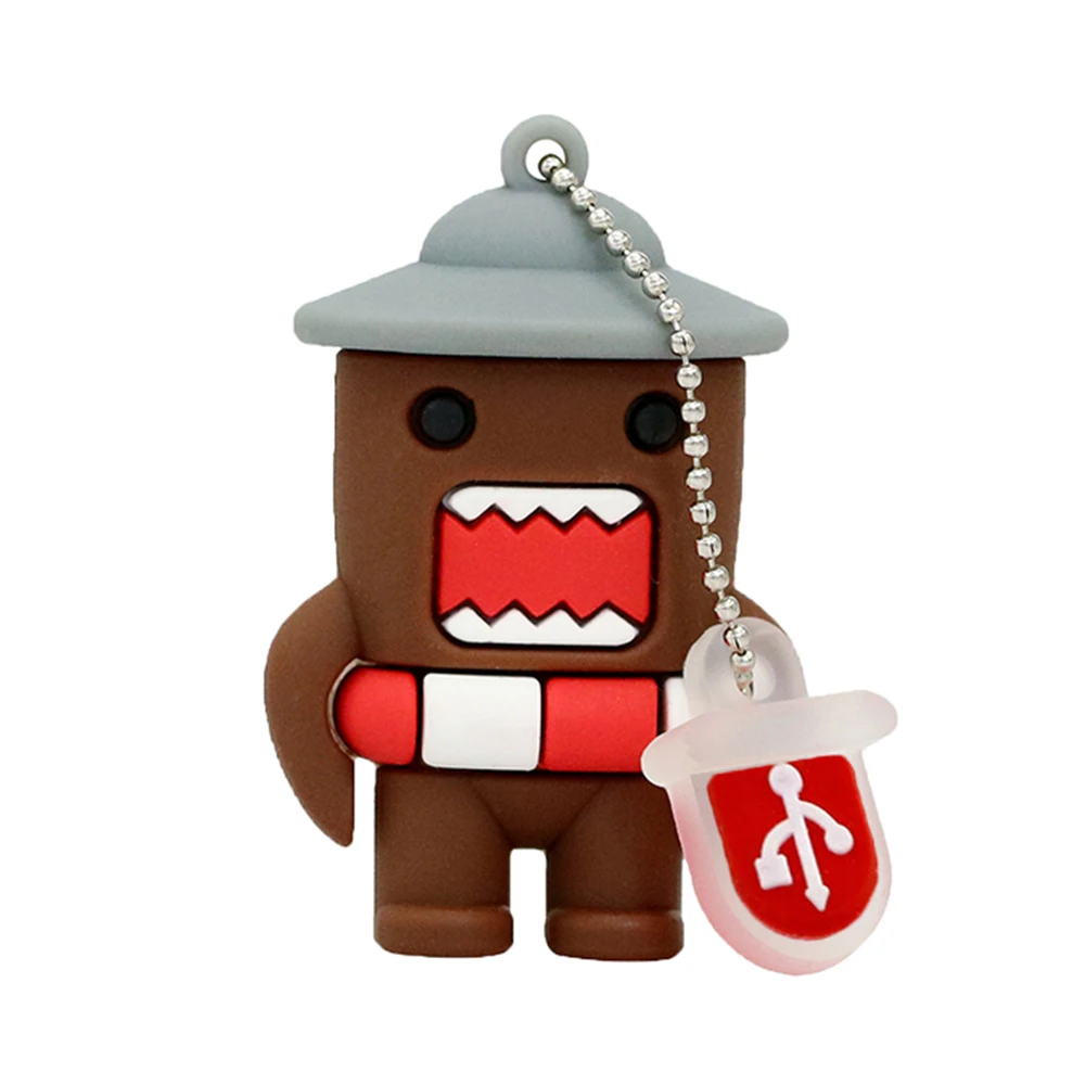 Мультяшный флеш накопитель 64 ГБ японский Domo Kun Girl симпатичный креативный USB 4 8 16 32