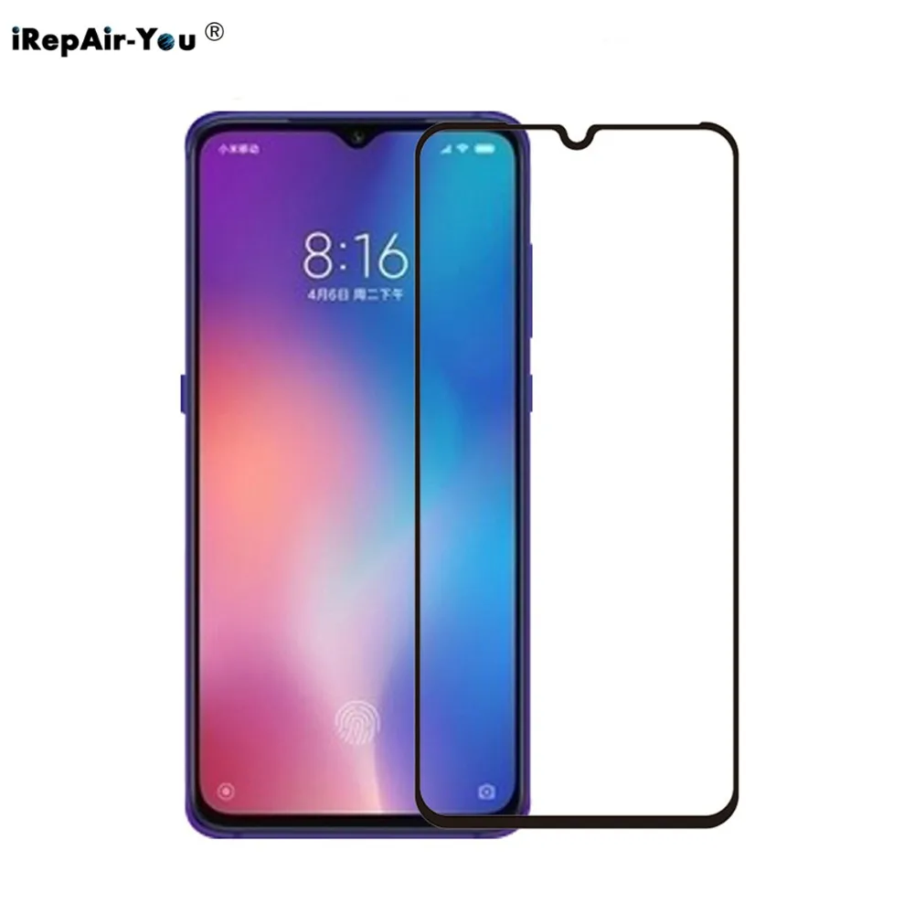 iRepair-You 9H HD Full Glue Tempered Glass Screen Protector Film For Xiaomi Mi 9 Cover Protective | Мобильные телефоны и