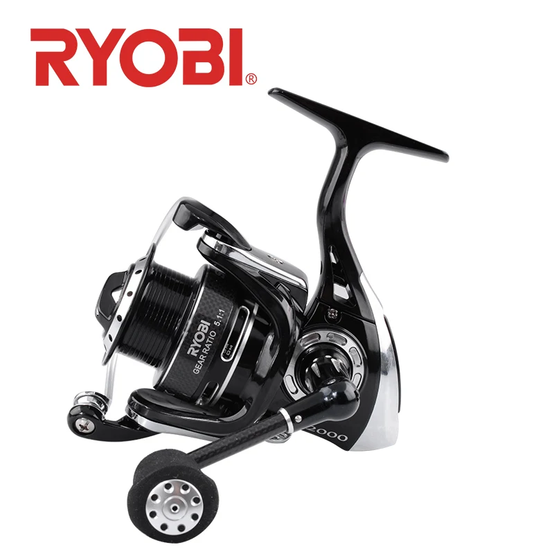 100% Оригинальный RYOBI шок Спиннинг Рыболовная катушка 1000/2000/3000/4000 7 + 1 BB Передаточное