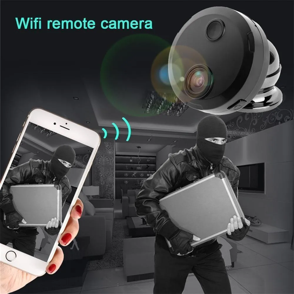 Портативная мини-камера, беспроводная, Wi-Fi, IP камера безопасности, видеокамера HD 1080 P, автомобильная, домашняя, CMOS, датчик, видеокамера ночного видения
