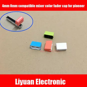 

12ps 4mm 8mm compatible mixer color fader cap Pusher horizontal pushers vertical potentiometer soft clipper cap