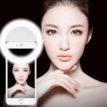 Перезаряжаемый светодиодный вспышка для селфи, Универсальное кольцо для мобильного телефона, светящееся кольцо для селфи для iPhone 8 8x7 6 6 S Plus