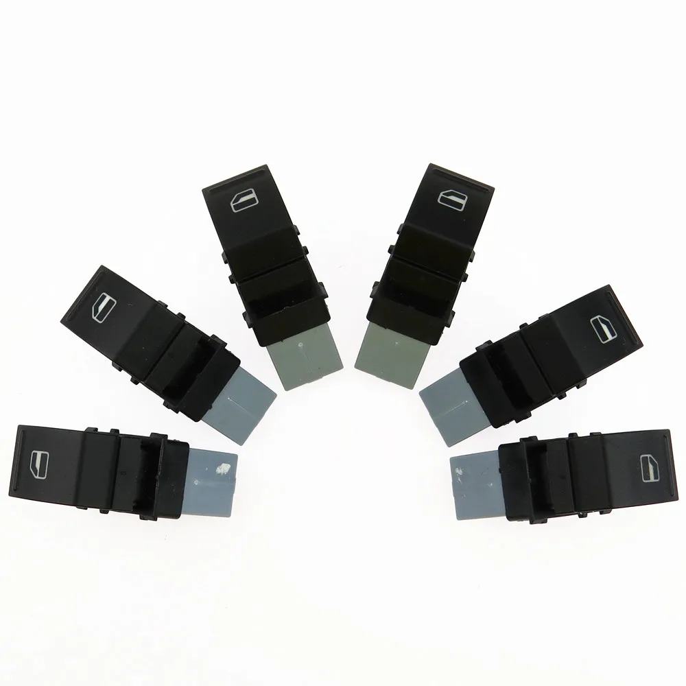 

SCJYRXS Passenger Window Glass Lifter Switch Button For Passat B6 B7 Golf MK6 MK7 Polo EOS Seat Altea 7L6959855 7L6959855B