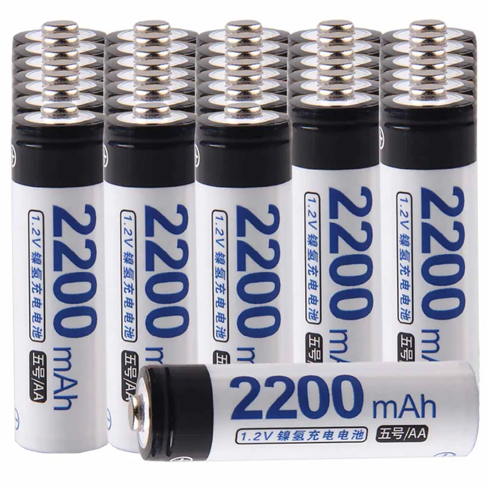 

Lowest price 34 piece AA battery 1.2v batteries rechargeable 2200mAh nimh battery for power tools akkumulator