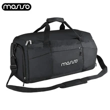 MOSISO складная черная мужская дорожная сумка, водонепроницаемая Мужская спортивная сумка, деловая Мужская Дорожная сумка для багажа, выходные несколько карманов