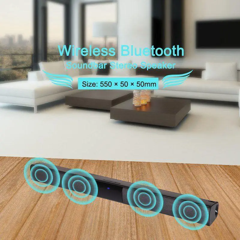 

BEESCLOVER TV Home Theater Soundbar Subwoofer Wireless Bluetooth Sound Bar Speaker System wireless soundbar with Bluetooth r25
