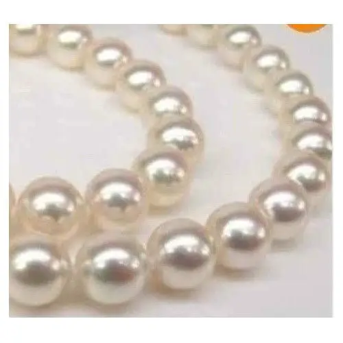 

18" AAA 9-10mm WHITE Freshwater PEARL NECKLACE 14k/20 Gold