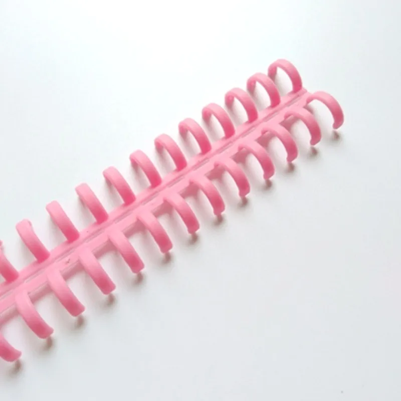 25 Hole Transparent Plastic Binding Ring Loose-leaf Binding Ring plastic binding rings loose leaf binding coil book binding supplies plastic binding coil Single Not Scrape Hand Feel Free to Cut Office Supply