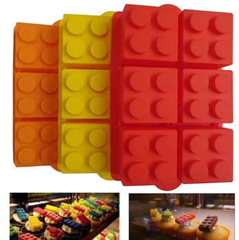 

50pcs For Lego Super Big Building Brick Silicone Mould Chocolate Cupcake Ice Cube Mold,Free DHL/Fedex
