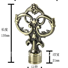 Дизайн для штор, в европейском стиле для 28/25 мм(1-1/8, 1 дюйм) Диаметр стержней для розничной и оптовой торговли