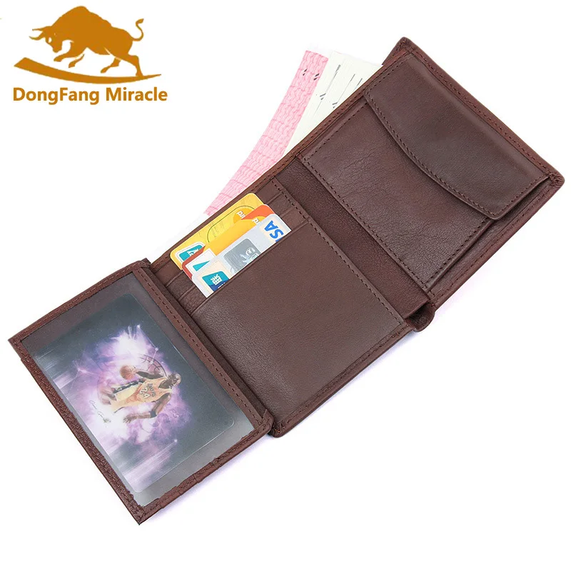 Классический мужской бумажник из натуральной кожи, брендовый дизайнерский мужской клатч с карманом для денег, вместительные Кошельки для монет