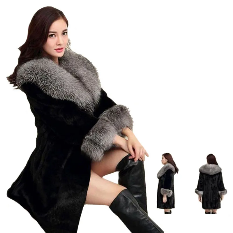 Fur Coat Women New Winter Faux Fur Coat Mink Medium Long Jackets Female Thick Warm Artificial Fox Luxury Fur Coats Plus Size 4XL Fur Coat Women New Winter Faux Fur Coat Mink Medium Long Jackets Female Thick Warm Artificial Fox Luxury Fur Coats Plus Size 4XL