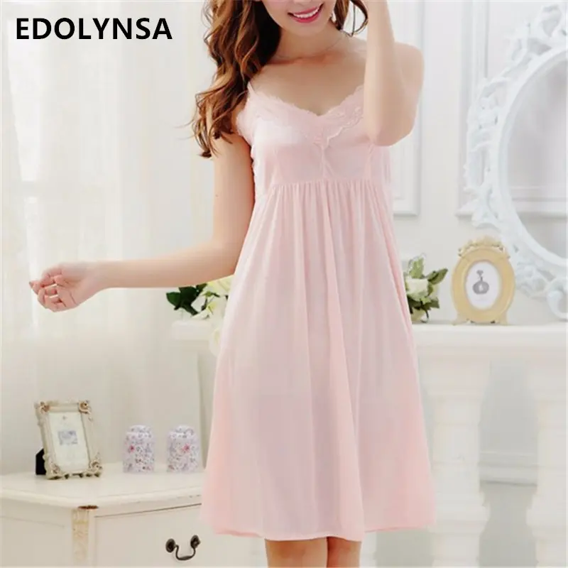 New Arrivals Solid Nightgowns Home Dress Comfortable Sleep Shirts Sexy
