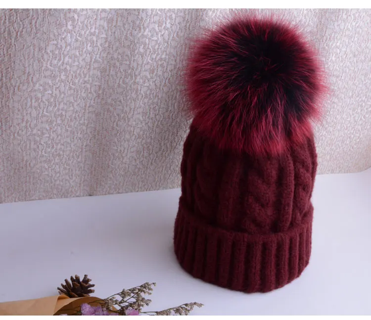 winter hat female winter cap hat with pompon knitted caps women beanie female hats for women pom pom hat