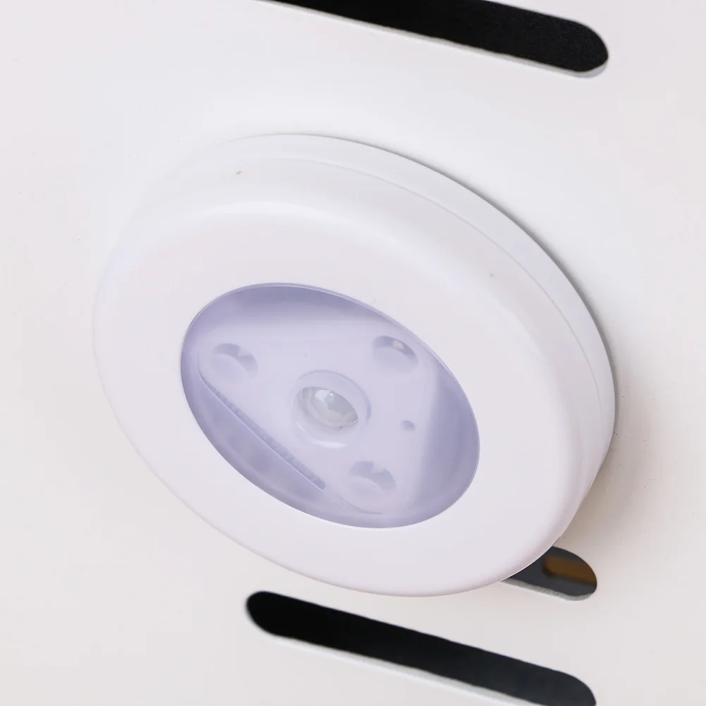 Светодиодный мини-Ночной светильник, беспроводной детектор, двойной индукционный инфракрасный датчик движения PIR, настенный светильник, светильник для шкафа