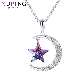 

Xuping Fashion High Quality Crystals from Swarovski Star Shape Pendant Necklaces Top Sale for Women Gift M51-4009
