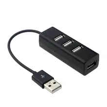 Горячая распродажа, модная обувь мини USB 2,0 Hi-Скорость 4 Порты и разъёмы usb-хаб разветвитель адаптер для ПК компьютер для Портативный жестких дисков