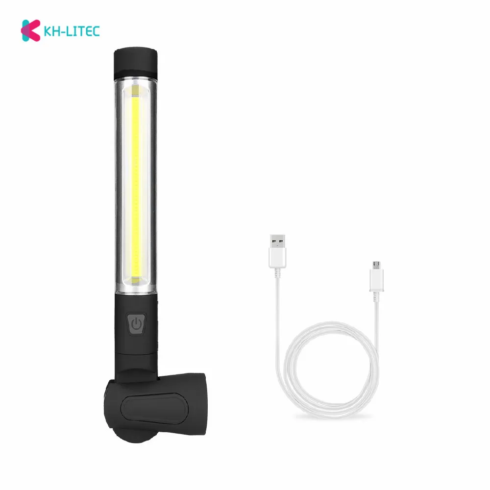 

USB COB+LED Rechargeable Work Lights Handheld Movable Work Lights Magnetic Torch Flexible Inspection Lamp Cordless Worklight