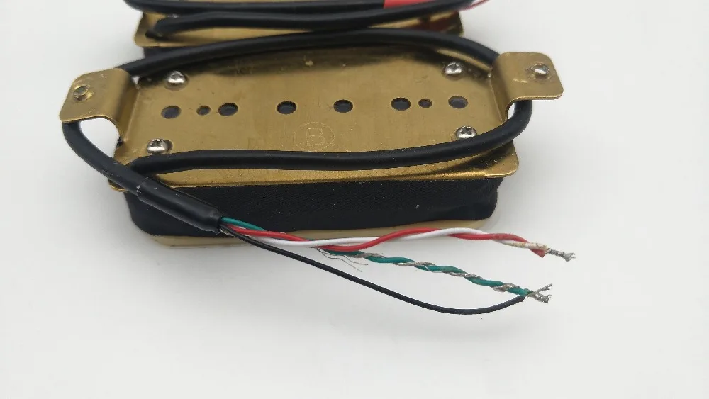 1 Набор электрогитарных пикапов Humbucker двухтрековые пикапы 4c шеи и моста|Гитара| |