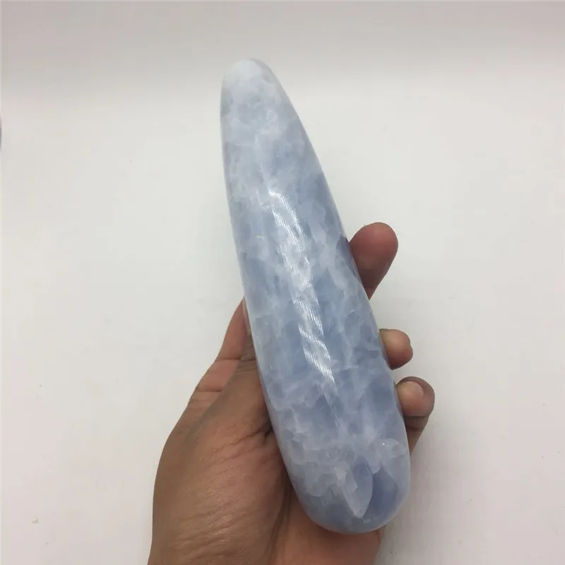 Прямая поставка натуральный кристалл Селестина драгоценный камень палочка