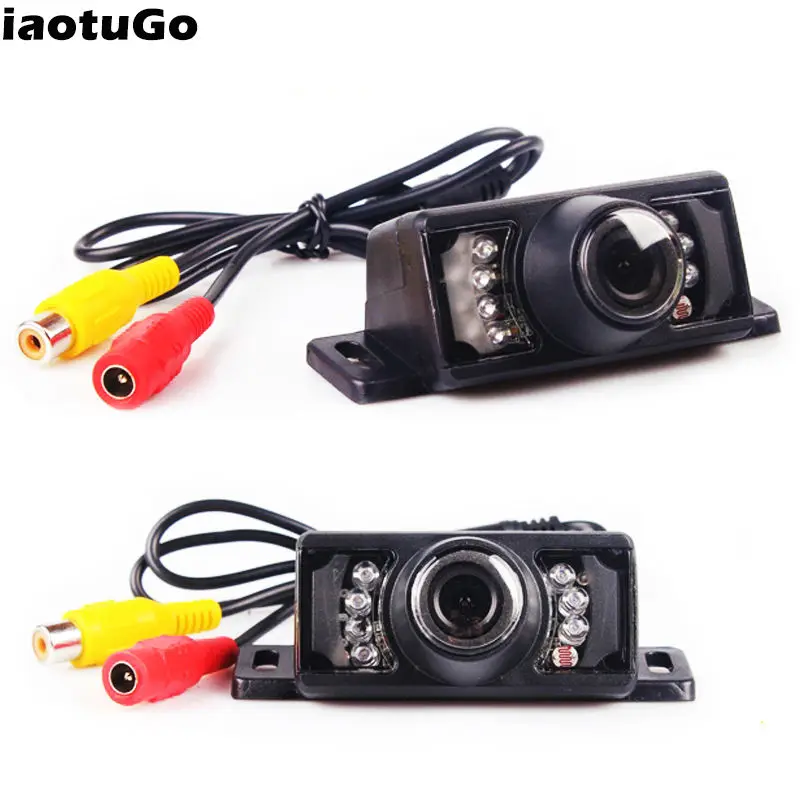 

iaotuGo Car Rearview Camera Wireless/ Wire Night Vision Reverse Camera Parking Assist RCA or 2.5mm Jack Optional Monitor/Mirror
